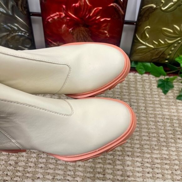 SOREL Brex Waterproof Platform Block Heel Chelsea Bootie Natural Paradox Pink - Picture 6 of 13